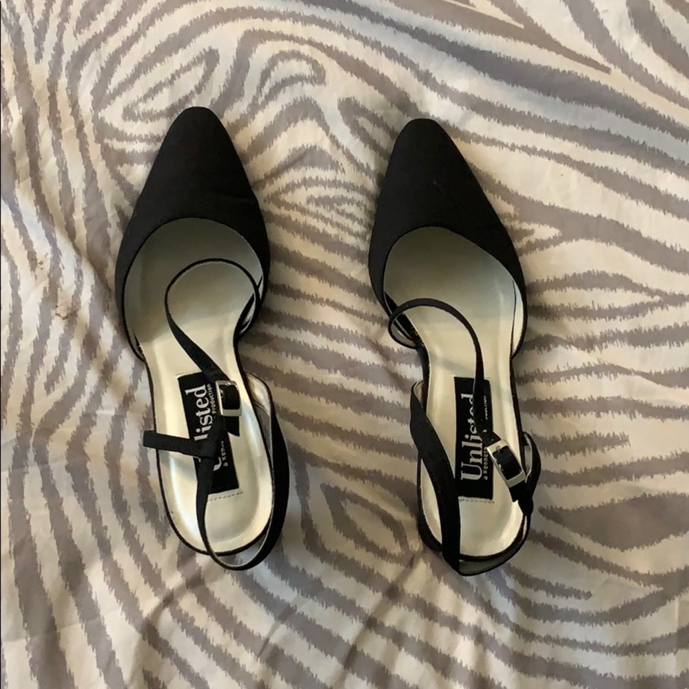 Black Dress Kitten Heels